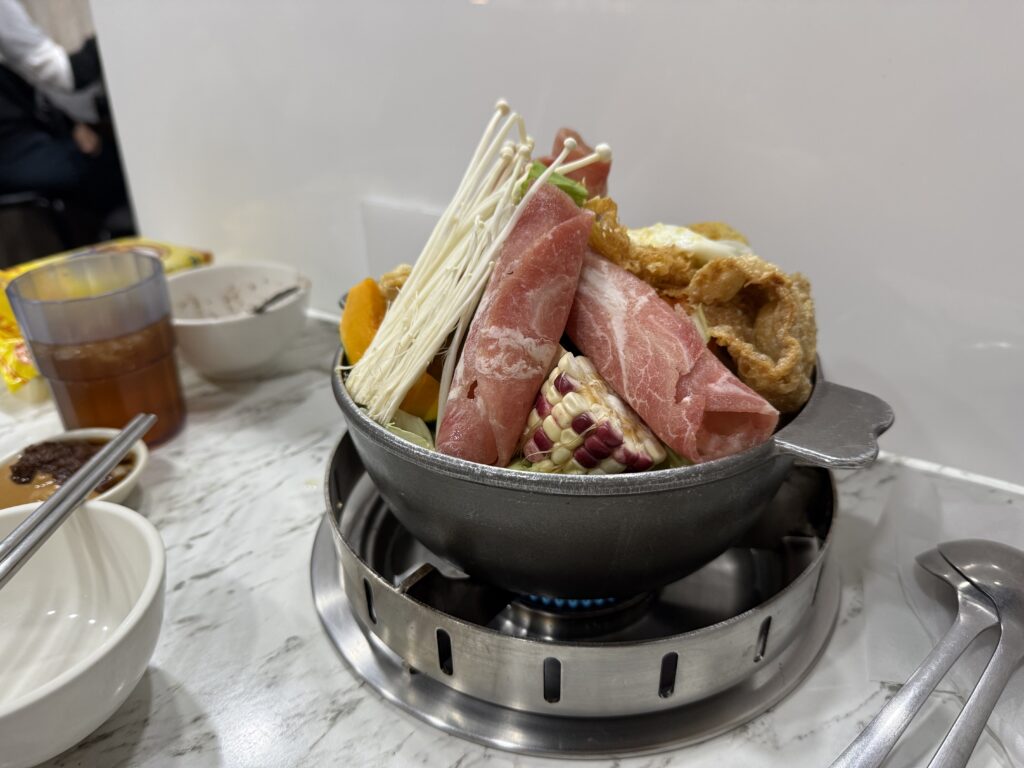 mini hotpot in Taipei at rongcheng mala mini hotpot